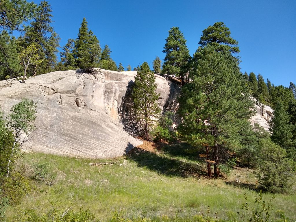 Rock ampitheatre where I stopped to meditate